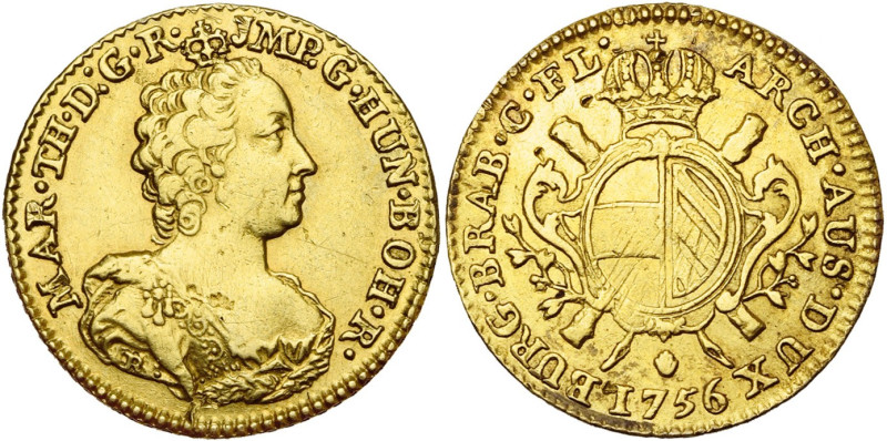 BRABANT, Duché, Marie-Thérèse (1740-1780), AV souverain, 1756, Anvers. Deuxième ...