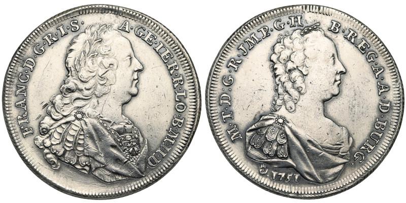 BRABANT, Duché, François Ier (1745-1765), AR 10 souverains, 1751, Anvers (J. Roe...