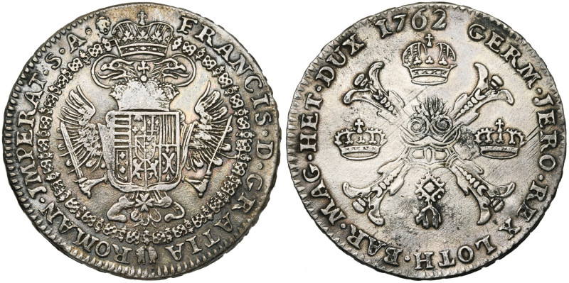 BRABANT, Duché, François Ier (1745-1765), AR couronne, 1762, Bruxelles. D/ Aigle...