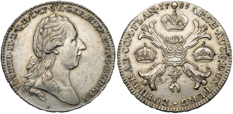 BRABANT, Duché, Joseph II (1780-1790), AR couronne, 1785, Bruxelles. D/ T. lauré...