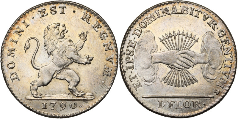BRABANT, Duché, Etats-Belgiques-Unis (1790), AR 10 sols, 1790, Bruxelles. Deuxiè...