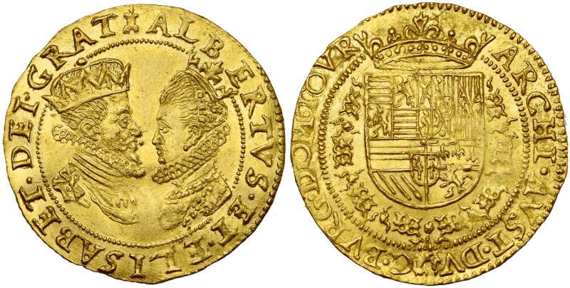 TOURNAI, Seigneurie, Albert et Isabelle (1598-1621), AV double ducat, s.d. (1599...