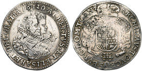 TOURNAI, Seigneurie, Albert et Isabelle (1598-1621), AR ducaton, 1620. D/ B. accolés des archiducs à d. R/ Ecu couronné, tenu par deux lions, au-dessu...