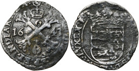LUXEMBOURG, Duché, Philippe IV (1621-1665), billon sou de Luxembourg, 1641. D/ Croix de Bourgogne couronnée, accostée de la date. R/ Ecu de Luxembourg...
