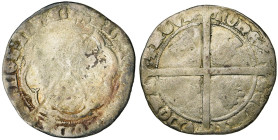 LIEGE, Principauté, Jean de Bavière, élu (1389-1418), AR gros heaumé, s.d. (à partir de 1401), Saint-Trond. D/ Dans un polylobe, écu incliné de Bavièr...