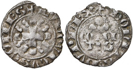 LOON, Graafschap, Lodewijk IV (1323-1336), biljoen dubbele parisis. Vz/ + LVDOVICVS COMES Gebloemd kruis. Kz/ + MONETA DVPLEX In het veld, COMI/TIS/• ...