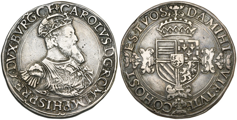 VLAANDEREN, Graafschap, Keizer Karel (1506-1555), AR zilveren Karolusgulden, z.j...