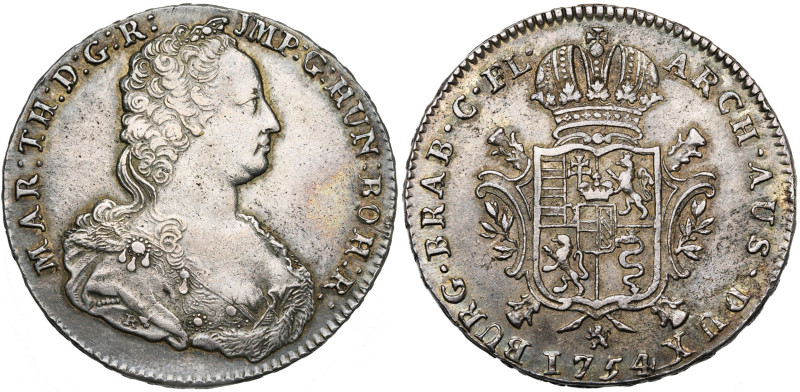 VLAANDEREN, Graafschap, Maria Theresia (1740-1780), AR dukaton, 1754, Brugge. Vz...