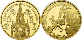 BELGIQUE, Royaume, Albert II (1993-2013), AV 100 euro, 2006. 175e anniversaire de la Dynastie. Fr. 448. Ecrin et certificat.

Flan poli / Proof