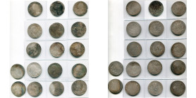 FRANCE, Royaume, Louis XV (1715-1774), lot de 17 écus aux rameaux d'olivier: 1734, Limoges (rare), Nantes (2), Aix, Pau; 1735, Paris, Tours, Nantes, A...