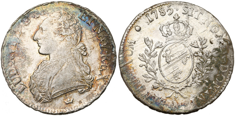 FRANCE, Royaume, Louis XVI (1774-1793), AR écu aux rameaux d'olivier, 1785 M, To...