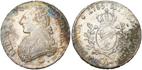 FRANCE, Royaume, Louis XVI (1774-1793), AR écu aux rameaux d'olivier, 1785 M, Toulouse. D/ B. habillé à g., les cheveux noués par un ruban. R/ Ecu de ...