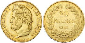 FRANCE, Louis-Philippe (1830-1848), AV 20 francs, 1843 W, Lille. Gad. 1031; Fr. 562.

Très Beau à Superbe / Very Fine - Extremely Fine