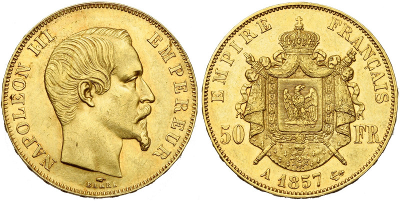FRANCE, Napoléon III (1852-1870), AV 50 francs, 1857 A, Paris. Gad. 1111; Fr. 57...