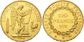 FRANCE, Troisième République (1871-1940), AV 100 francs, 1878 A, Paris. Gad. 1137; Fr. 590. Petits coups. Coup sur la tranche.

Très Beau à Superbe ...