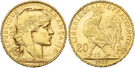 FRANCE, Troisième République (1871-1940), AV 20 francs, 1900. Gad. 1064; Fr. 596. Petits coups.

Très Beau à Superbe / Very Fine - Extremely Fine...