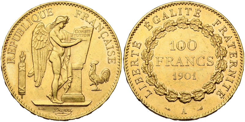 FRANCE, Troisième République (1871-1940), AV 100 francs, 1901 A, Paris. Gad. 113...