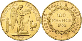 FRANCE, Troisième République (1871-1940), AV 100 francs, 1902 A, Paris. Gad. 1137; Fr. 590. Rare. Petits coups.

Très Beau à Superbe / Very Fine - E...