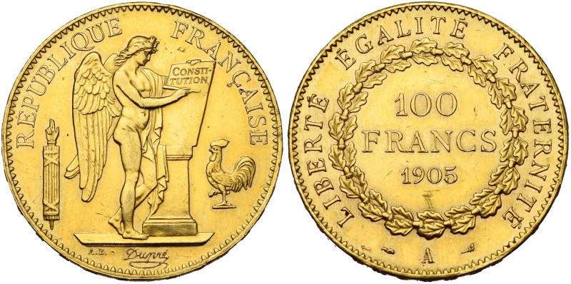 FRANCE, Troisième République (1871-1940), AV 100 francs, 1905 A, Paris. Gad. 113...