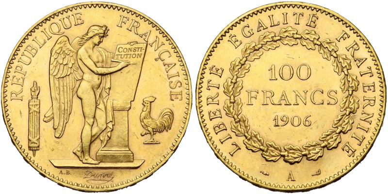 FRANCE, Troisième République (1871-1940), AV 100 francs, 1906 A, Paris. Gad. 113...