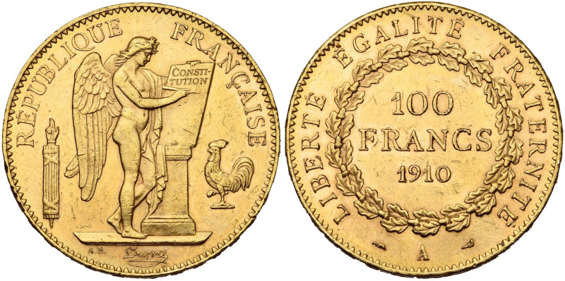 FRANCE, Troisième République (1871-1940), AV 100 francs, 1910 A, Paris. Gad. 113...