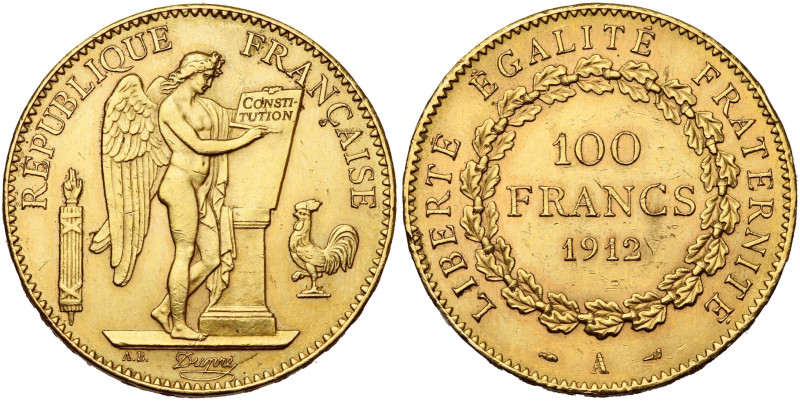 FRANCE, Troisième République (1871-1940), AV 100 francs, 1912 A, Paris. Gad. 113...