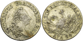 ALLEMAGNE, PRUSSE, Royaume, Friedrich II (1740-1786), AR Reichstaler, 1784 A, Berlin. D/ B. l. du roi à d., au portrait vieilli. R/ L'aigle prussien s...