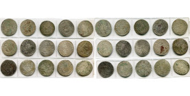 SAINT EMPIRE, Léopold Ier (1657-1705), lot de 15 p. de 15 Kreuzer au type hongrois: 1663, 1679 (3), 1689, 1690 (4), 1691 (3), 1692 (2) BK, Kremnitz et...