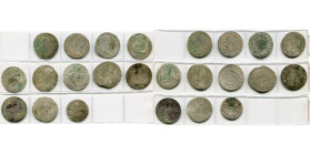 SAINT EMPIRE, Léopold Ier (1657-1705), lot de 7 p. de 15 Kreuzer: 1661 CA, Vienne; 1662 GH, Breslau; 1664 CA, Vienne; 1694 MMW, Breslau (2); 1696 IA, ...