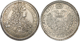SAINT EMPIRE, Charles VI (1711-1740), AR Taler, 1715, Vienne. D/ B. l., dr. et cuir. à d. R/ Aigle impériale couronnée. Her. 291; Voglh. 267/I; Dav. 1...