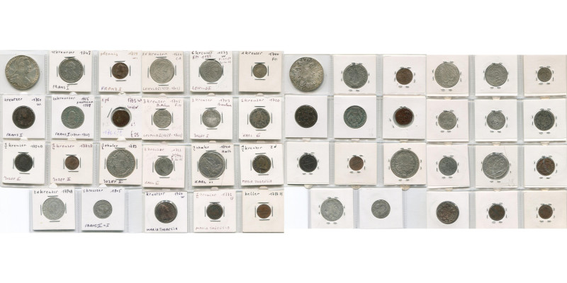 SAINT EMPIRE, lot de 23 p., la plupart divisionnaires des 17e et 18e s. en argen...