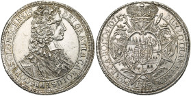 SAINT EMPIRE, OLMÜTZ, Evêché, Charles III de Lorraine (1695-1711), AR Taler, 1707. D/ B. à d., en habit épiscopal. R/ Ecu couronné, posé sur une étoil...