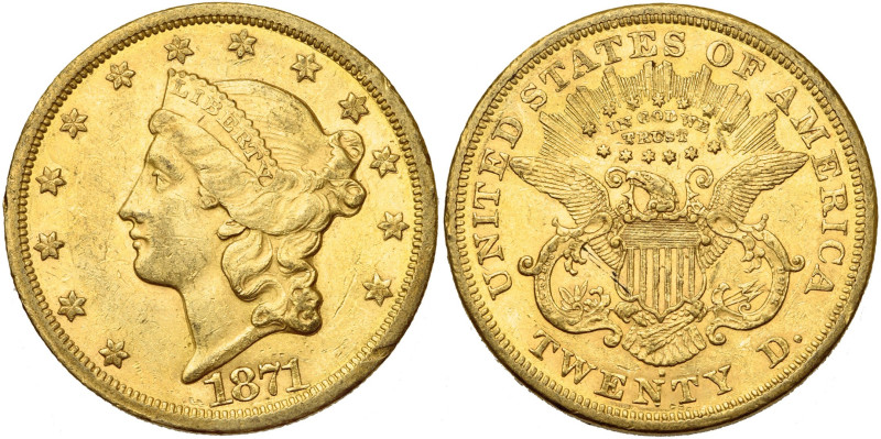 ETATS-UNIS, AV 20 dollars, 1871 S. Fr. 175.

Très Beau / Very Fine