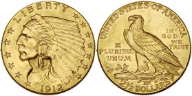 ETATS-UNIS, AV 2 1/2 dollars, 1912. Fr. 120.

Très Beau à Superbe / Very Fine - Extremely Fine