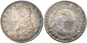 ETATS-UNIS, AR 50 cents, 1835. Capped bust. K.M. 37. Belle patine.

Très Beau / Very Fine