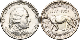 ETATS-UNIS, AR 1/2 dollar, 1927. Vermont sesquicentennial. K.M. 162. Petits coups.

Superbe / Extremely Fine