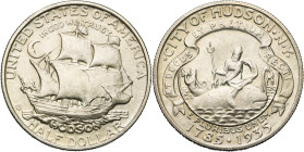 ETATS-UNIS, AR 1/2 dollar, 1935. City of Hudson, N.Y., sesquicentennial. K.M. 170. Petits coups.

Superbe à Fleur de Coin / Extremely Fine - Uncircu...