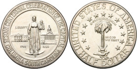 ETATS-UNIS, AR 1/2 dollar, 1936 D. Columbia, South Carolina sesquicentennial. K.M. 178. Fines griffes.

Superbe / Extremely Fine