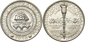 ETATS-UNIS, AR 1/2 dollar, 1936. Norfolk, Virginia bicentennial. K.M. 184.

Superbe / Extremely Fine