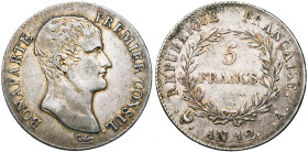 FRANCE, Consulat (1799-1804), AR 5 francs, an 12 A, Paris. Gad. 577.

Très Beau / Very Fine