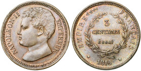 FRANCE, Napoléon II (1811-1832), 3 centimes, 1816. Essai en bronze. Frappe postérieure. Gad. 114; V.G. 2414.

Superbe / Extremely Fine