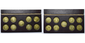 FRANCE, Troisième République (1871-1940), série de 9 essais du concours de 10 francs or 1929, en cupro-aluminium: Bazor, Bénard, Delannoy, Guzman, La ...