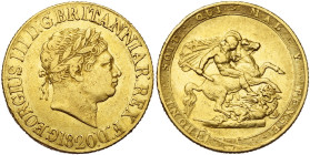 GRANDE-BRETAGNE, Georges III (1760-1820), AV souverain, 1820. S. 3785C; Fr. 371.

Très Beau / Very Fine