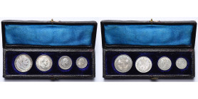 GRANDE-BRETAGNE, Guillaume IV (1830-1837), maundy set (4 p.: 1, 2, 3 et 4 pence), 1837. S. 3840. Ecrin.

Superbe / Extremely Fine