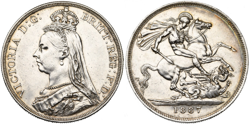 GRANDE-BRETAGNE, Victoria (1837-1901), AR couronne, 1887. Emission du Jubilé. S....