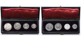 GRANDE-BRETAGNE, Victoria (1837-1901), maundy set (4 p.: 1, 2, 3 et 4 pence), 1893. S. 3943. Ecrin original.

Superbe à Fleur de Coin / Extremely Fi...