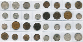 GRANDE-BRETAGNE, Victoria (1837-1901), lot de 16 p.: demi-couronne, 1887; florin, 1876 et 1900; shilling, 1873, 1874, 1887 (2), 1896 et 1899; penny, 1...