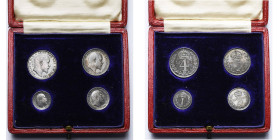 GRANDE-BRETAGNE, Edouard VII (1901-1910), maundy set (4 p.: 1, 2, 3 et 4 pence), 1907. S. 3985. Ecrin original.

Superbe à Fleur de Coin / Extremely...