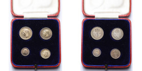 GRANDE-BRETAGNE, Georges VI (1936-1952), AR maundy set (4 p.: 1, 2, 3 et 4 pence), 1947. S. 4091. Ecrin.

Fleur de Coin / Uncirculated