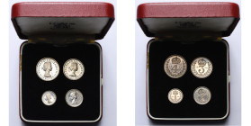 GRANDE-BRETAGNE, Elisabeth II (1952-2022), AR maundy set (4 p.: 1, 2, 3 et 4 pence), 1974. S. 4211. Ecrin.

Fleur de Coin / Uncirculated